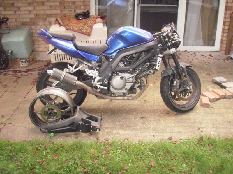 07 ZX6R swingarm swap Suzuki SV650 Forum SV650, SV1000, Gladius Forums